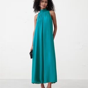 Banana Republic Factory Turquoise Maxi Dress